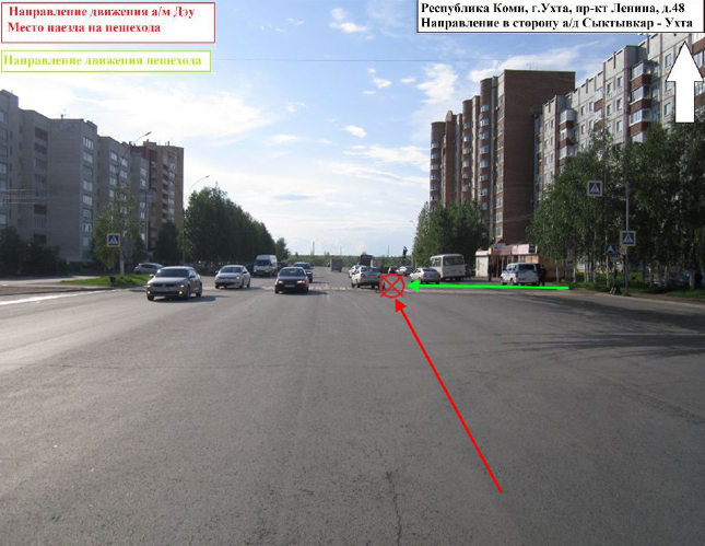 В Ухте водитель Daewoo Nexia сбил женщину на пешеходном переходе